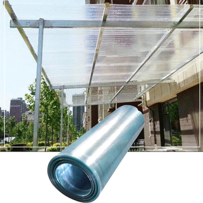 Polycarbonaat Dakplaat - Serre Bedekking - Tuin Overkapping - UV Bestendig - 0.6x20m - Transparant