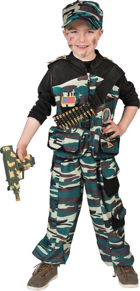 Soldatenkostuum - Combat Trooper - Maat 152