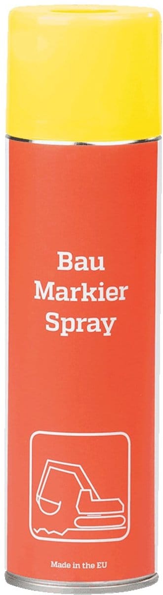 Bouwplaatsmarkeerverf, geel, 500 ml