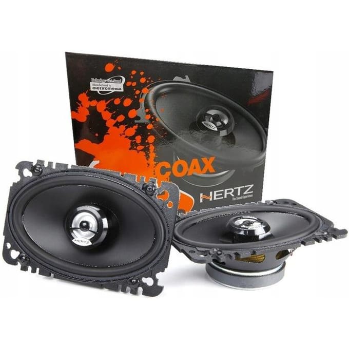 Hertz DCX 460.3 - Autospeaker - 4x6 inch ovale speaker - 80 Watt - 2 weg coaxiale luidsprekers