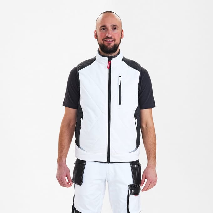 Engel Galaxy gewatteerd bodywarmer 5850-193 - White / Anthracite Grey - M