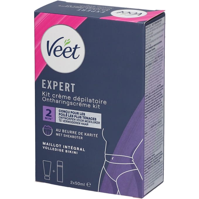 Veet Expert Volledige Bikini Ontharingscrème kit - Alle huidtypes - 200ml