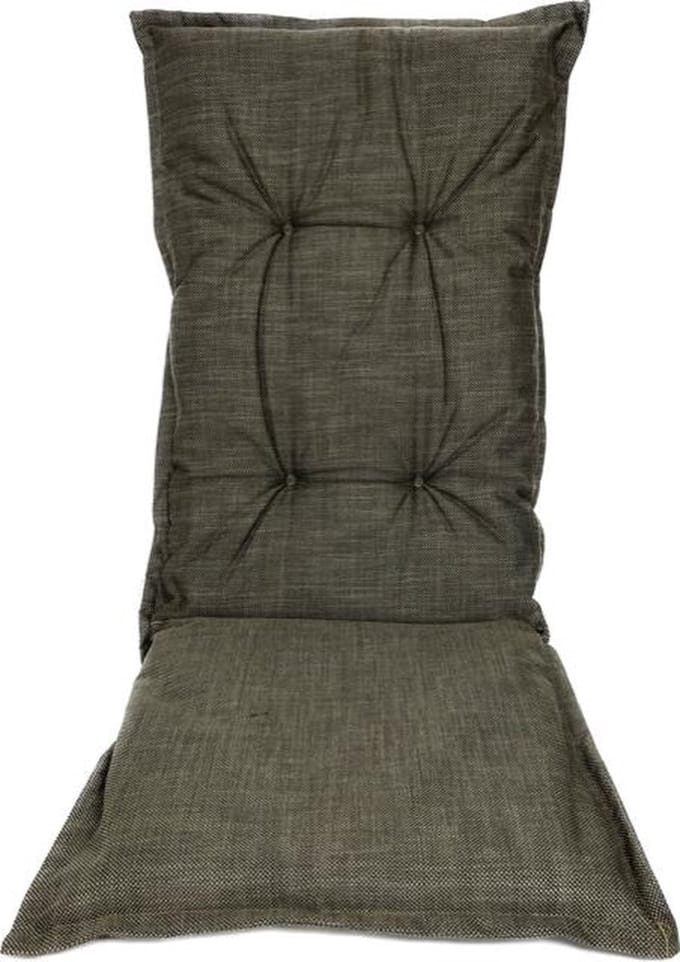 Madison Tuinstoelkussen hoge rug 50x123 cm Woven dark taupe