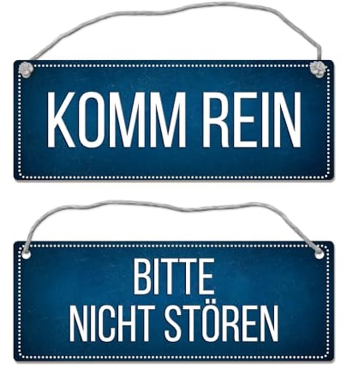 Opvouwbaar Do Not Disturb Bord met Koord - Verouderbaar en Decoratief