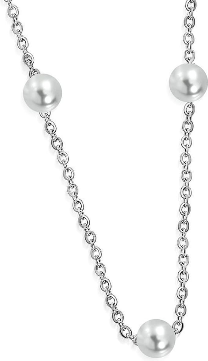 Amanto Ketting Birgin - 316L Staal - Parel - ∅6mm - 45cm