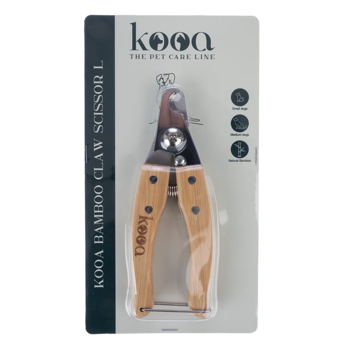 kooa bamboe klauwschaar L 15.4x5.4x1.4cm hond & kat