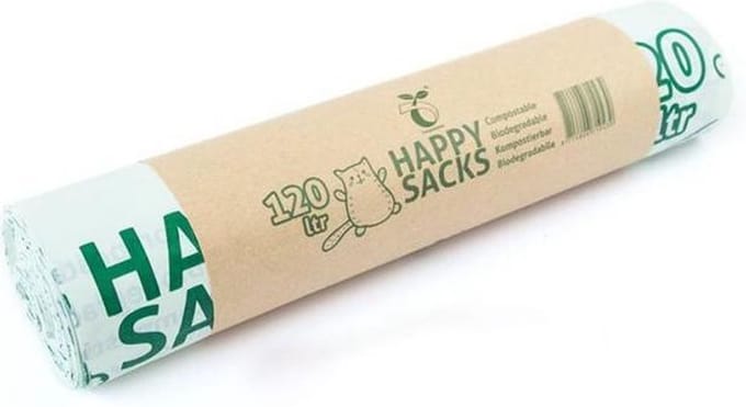 Happy Sacks biozakken 120 liter - 30 stuks - 3 rollen à 10 stuks