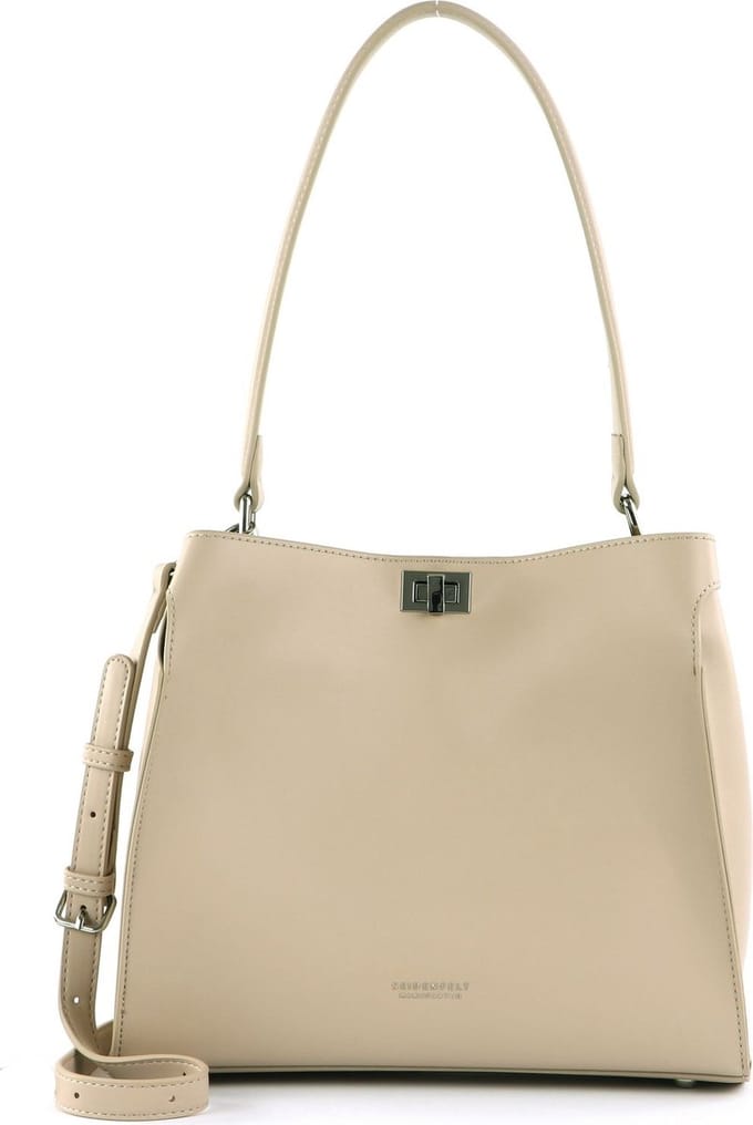 SEIDENFELT MANUFAKTUR Schoudertas SFM236 Hobo Sand Beige