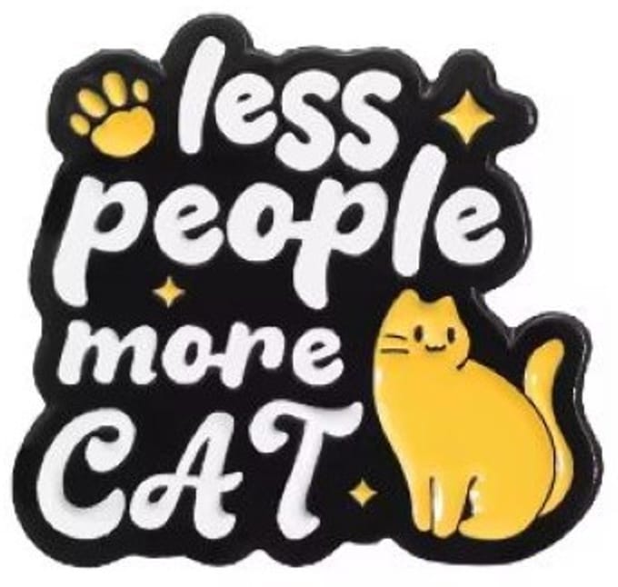 Pin Broche - enamel pin - kledingspeld - More cat