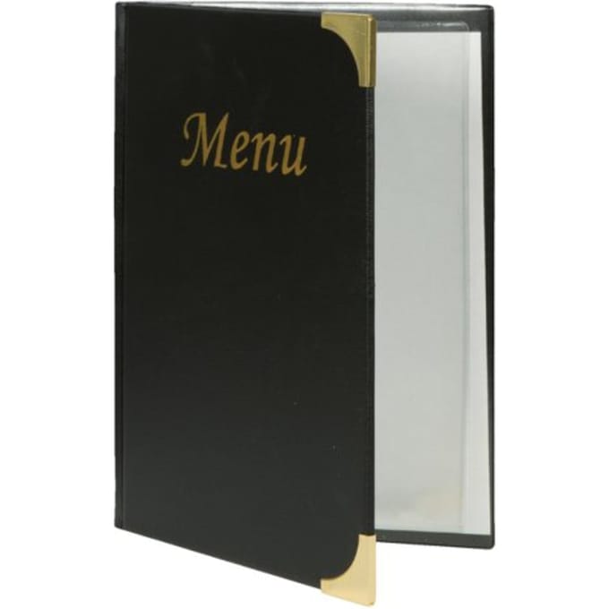 Securit® Menukaart | Menukaart map A5 Classic - zwart