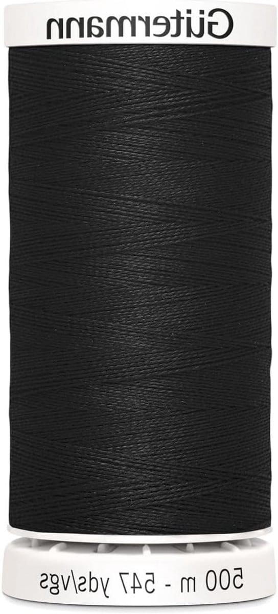 Naaigaren - Polyester Draad - Allround Naaien - Scheur- en schuurbestendig - 1000 meter - Zwart