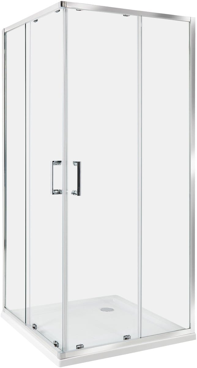 TELA - Douchecabine - Zilver - 90 x 90 x 185 cm - Veiligheidsglas