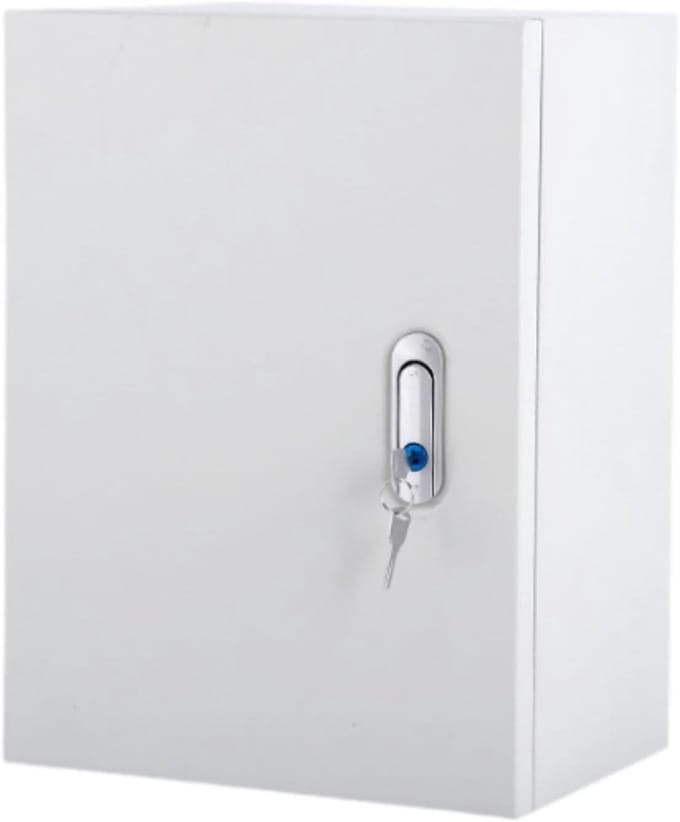 Verdeeldoos Buiten - Kabelbox Installatie - Elektrische Aansluitingen - Grote Capaciteit - Klein 25x30x14cm - Grijs