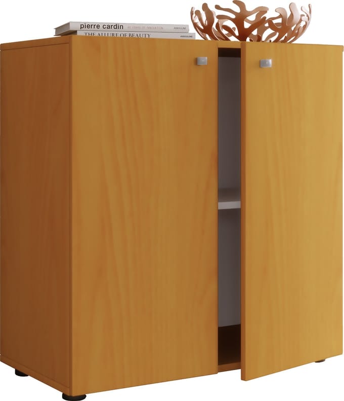 Houten ladekast dressoir hoogslaper dressoirkast Vandol 1 draaideuren