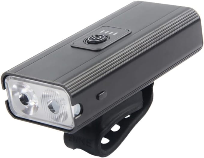 LED-fietskoplamp, USB-oplaadbaar, multi-modus veiligheidskoplamp