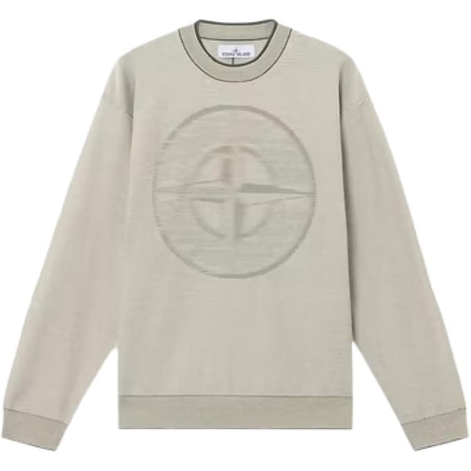 Sweatshirt à col rond ample à manches longues Stone Island Homme sweatshirt Kaki K1S155100014S00A7-V0059 M gray