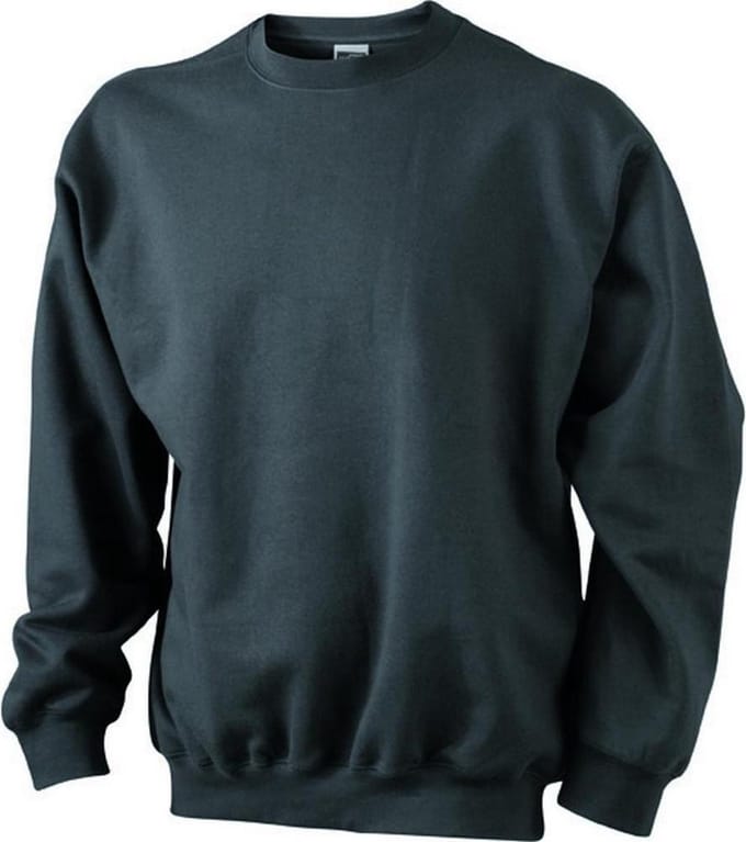 James and Nicholson Unisex Round Heavy Sweatshirt (Grafiet)