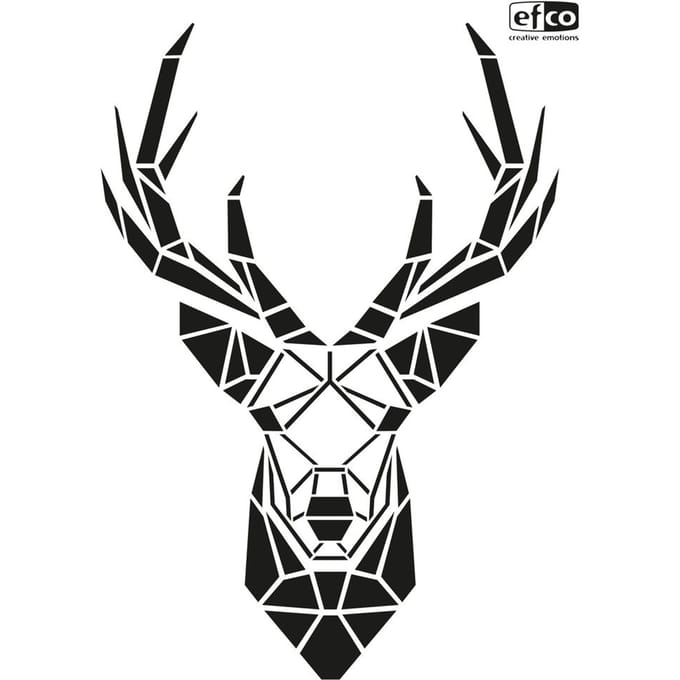 Sjabloon "Staghead trofee"