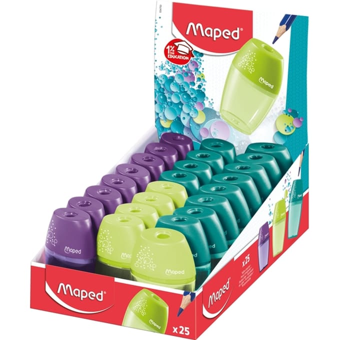 Maped Potloodslijper Shaker 1-gaats (geen kleurselectie mogelijk)