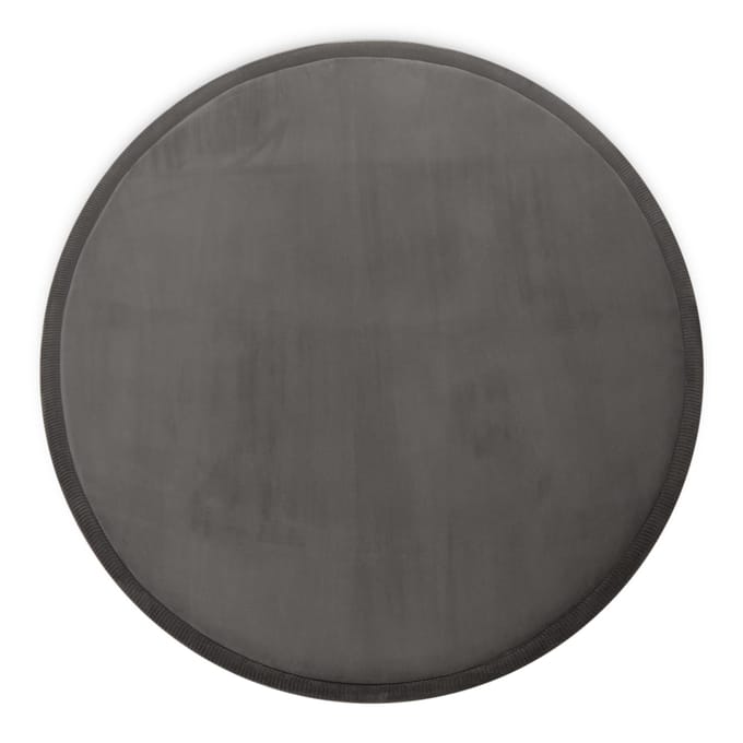 Kindertapijt wasbaar Atami antraciet 120 cm rond