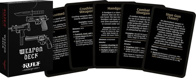 KULT: Divinity Lost - Weapon Deck - Roleplaying Game - Engelstalig - Helmgast
