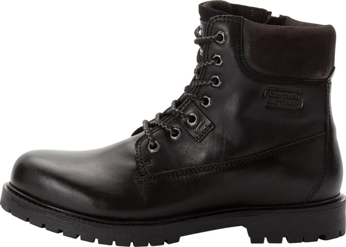 camel active Veterschoen van echt rundleer - Maat womenswear-39 - Zwart