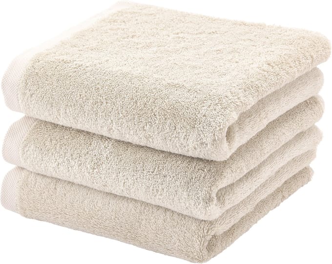 London Handdoek Birch | Beige | Katoen