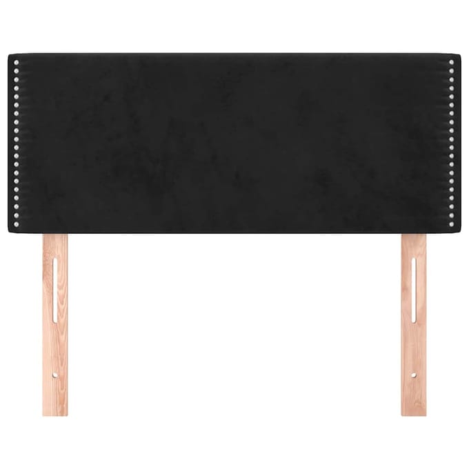 vidaXL - Hoofdbord - 100x5x78/88 - cm - fluweel - zwart