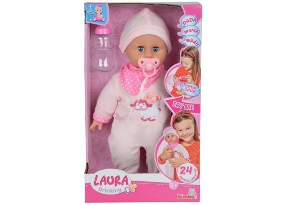 Simba Laura - pop met flesje 38cm Interactieve poppen