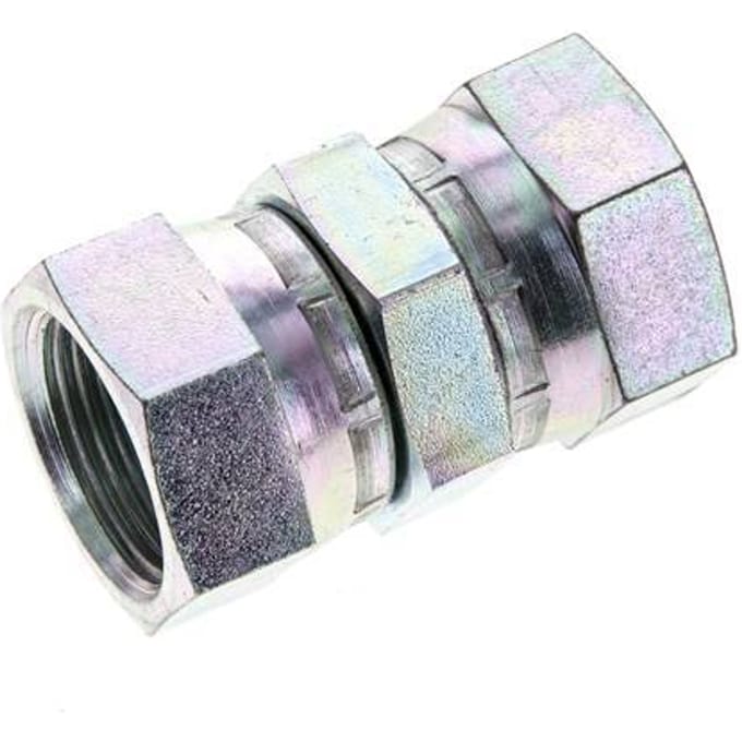 Rechte Verloopnippel G3/4 '' Binnendraad Hoge Druk Staal  60° Conus  175bar Hydrauliek