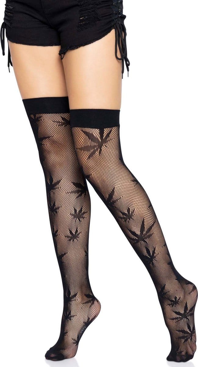420 Net thigh highs