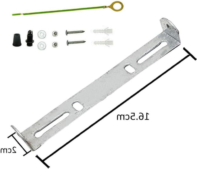 Plafondplaat Beugel - Lamp Bevestiging Plaat - Verlichting Ophangen - IJzeren Constructie - 165mm - Zilver