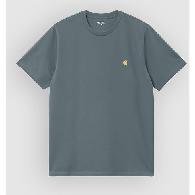 Regular fit T-shirt met logostitching Model 'Chase'
