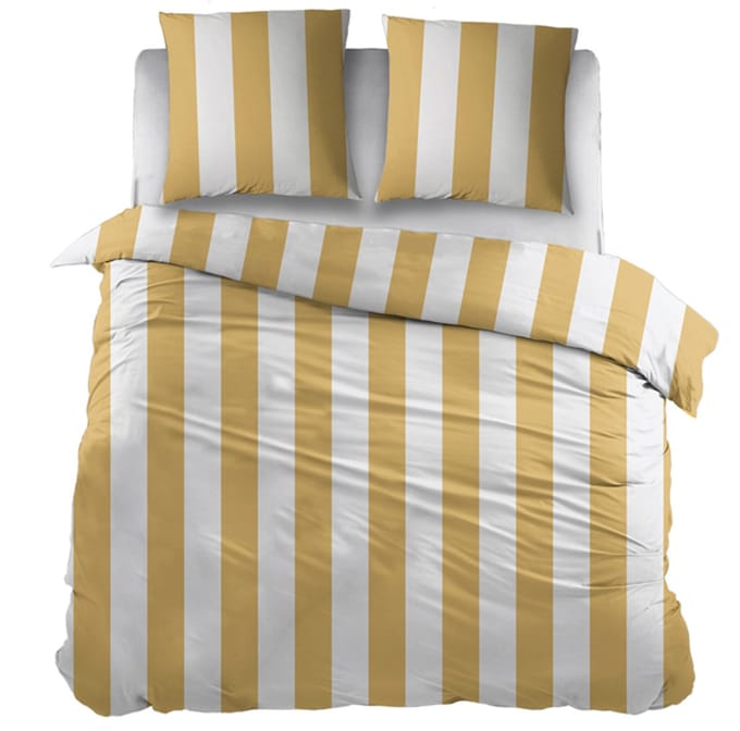 Snoozing Kristy Dekbedovertrek - Extra breed - 260x200/220 cm - Yellow