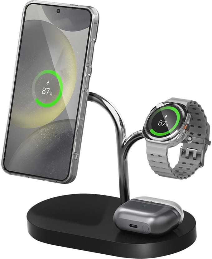 Samsung Draadloze Oplader - 3 in 1 - Zwart