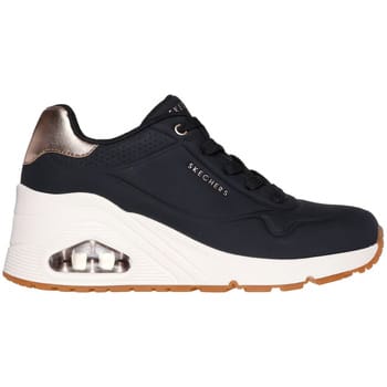 Skechers Dames Street UNO Wedge-Hi Steps Sneakers 177520 BLK Zwart