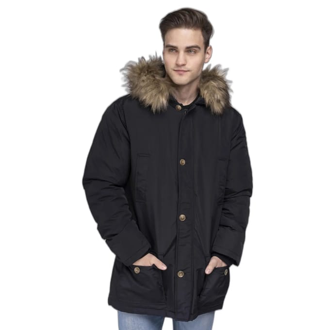Lonsdale Heren winterjas met capuchon regular fit STREETLAM