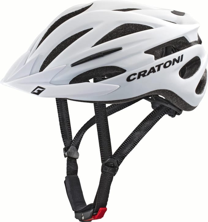 Cratoni Pacer Fietshelm, wit Hoofdomtrek S/M | 54-58cm