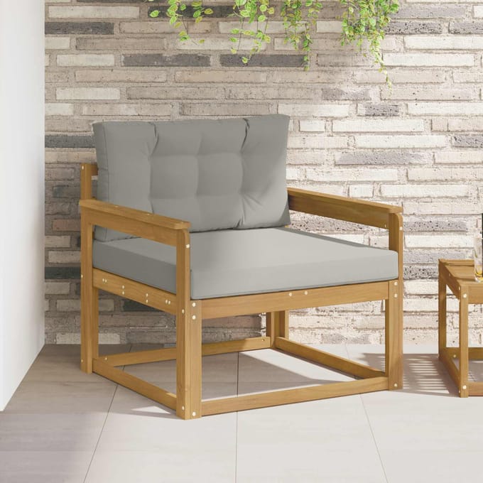 vidaXL - Buiten - Midden - Sofa - Polyester - Wit