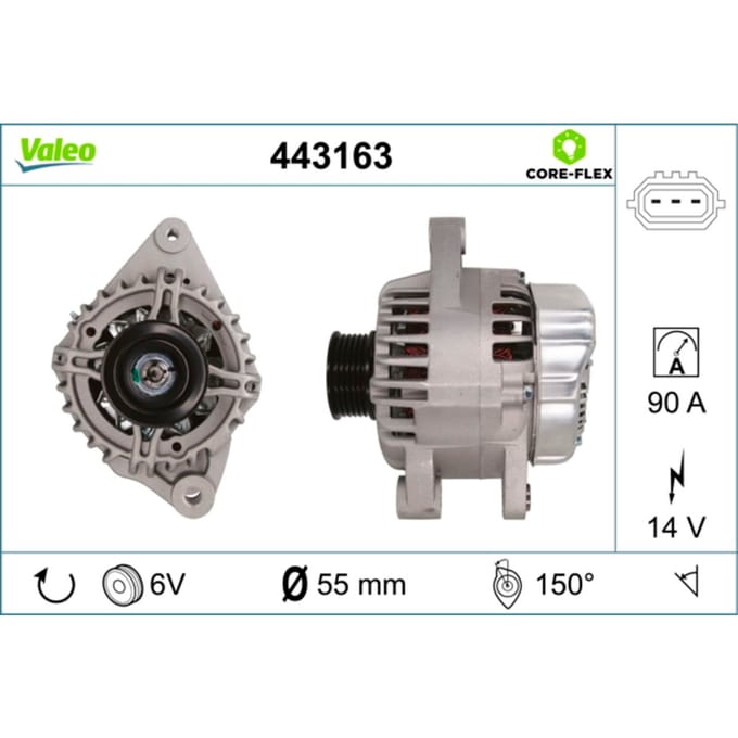 Driefasige generator VALEO 443163