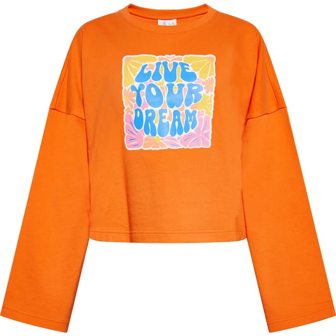 IZIA Sweatshirt Dames oranje