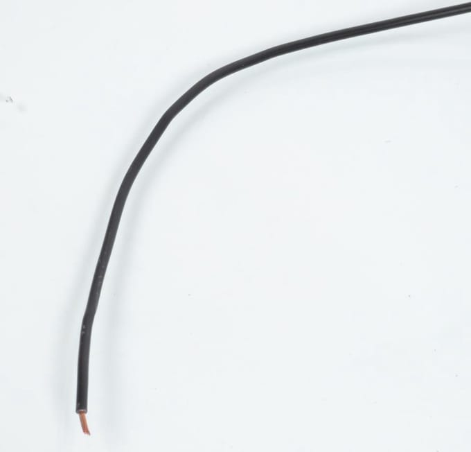 Fil électrique noir multibrin 9/10 0.75mm x 1m pour faisceau auto moto cyclo