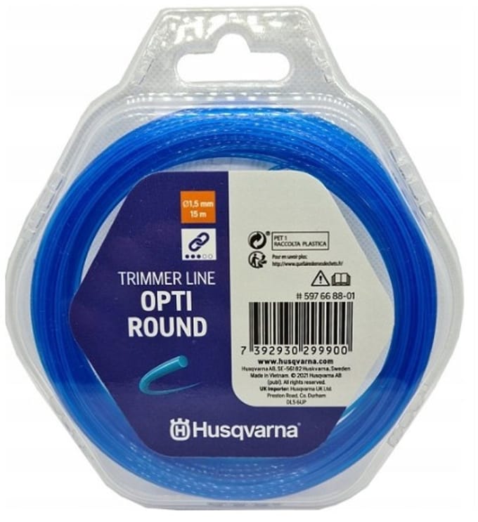 Husqvarna Opti Round - Trimmerlijn - 1.5mm - 15m - Oprolbaar