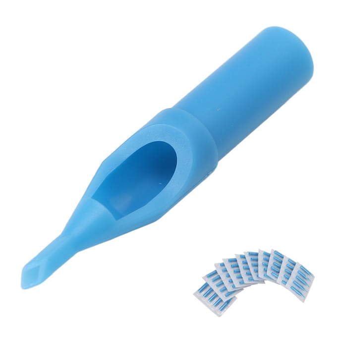 50 stuks Tattoo Naald Tips Set Individuele Verpakking Wegwerp Tattoo Naald Tip Kit voor Tattoo white