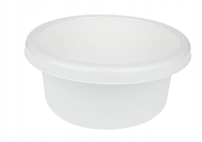 Bentom Ronde Witte Kunststof Kom - 4 Liter