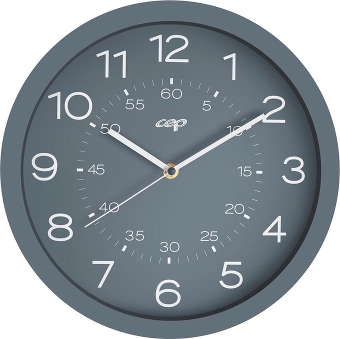 Wandklok CEP Mineral 30cm grijs