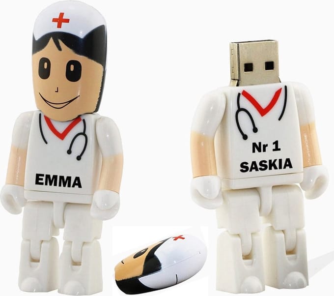 128GB 3.0 Verpleegster usb stick met naam
