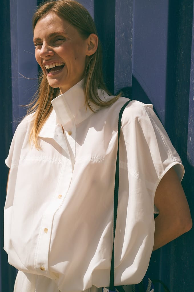 Anda oversized blouse | Off White - Off White / XS/S