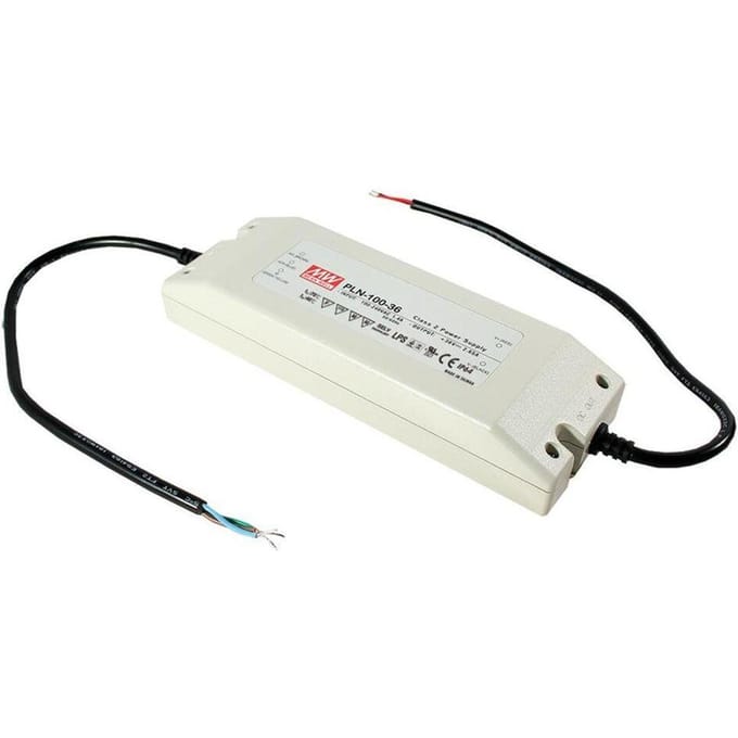 MEAN WELL PLN-100-24 LED-driver, LED-transformator Constante spanning, Constante stroomsterkte 96 W 4 A 18 - 24 V/DC PFC-schakeling, Overbelastingsbescherming,