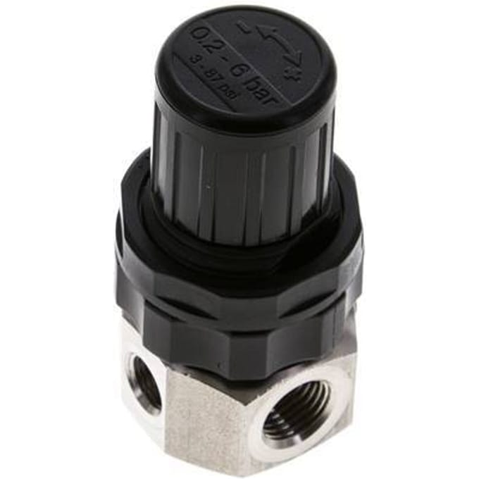 Drukregelaar G1/4'' 320l/min 0.5-6.0bar/7-87psi Roestvrij staal